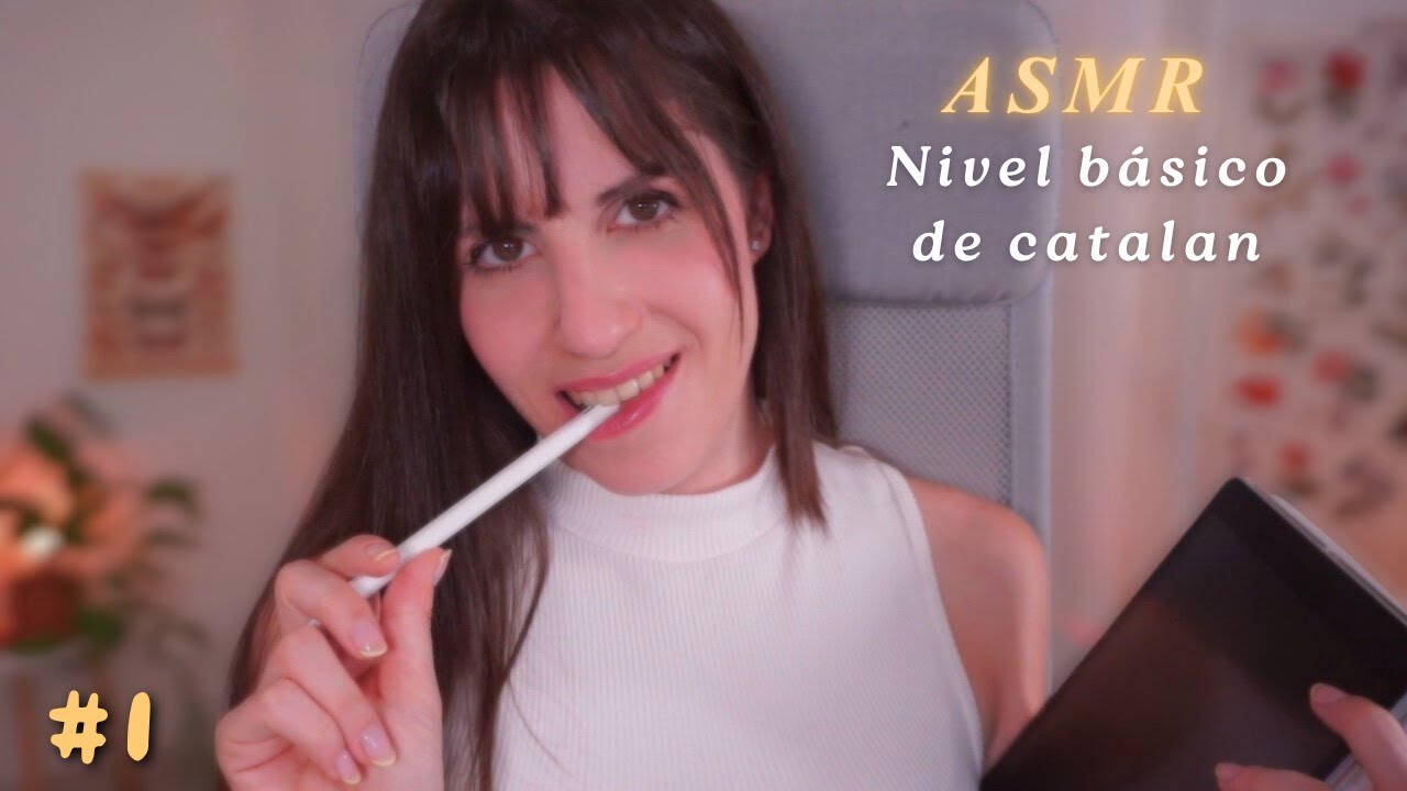 ASMR Te enseño nivel básico de catalán👩🏻‍🏫| Roleplay