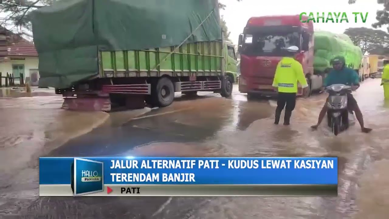 Jalur Alternatif Pati - Kudus Lewat Kasiyan Terendam Banjir