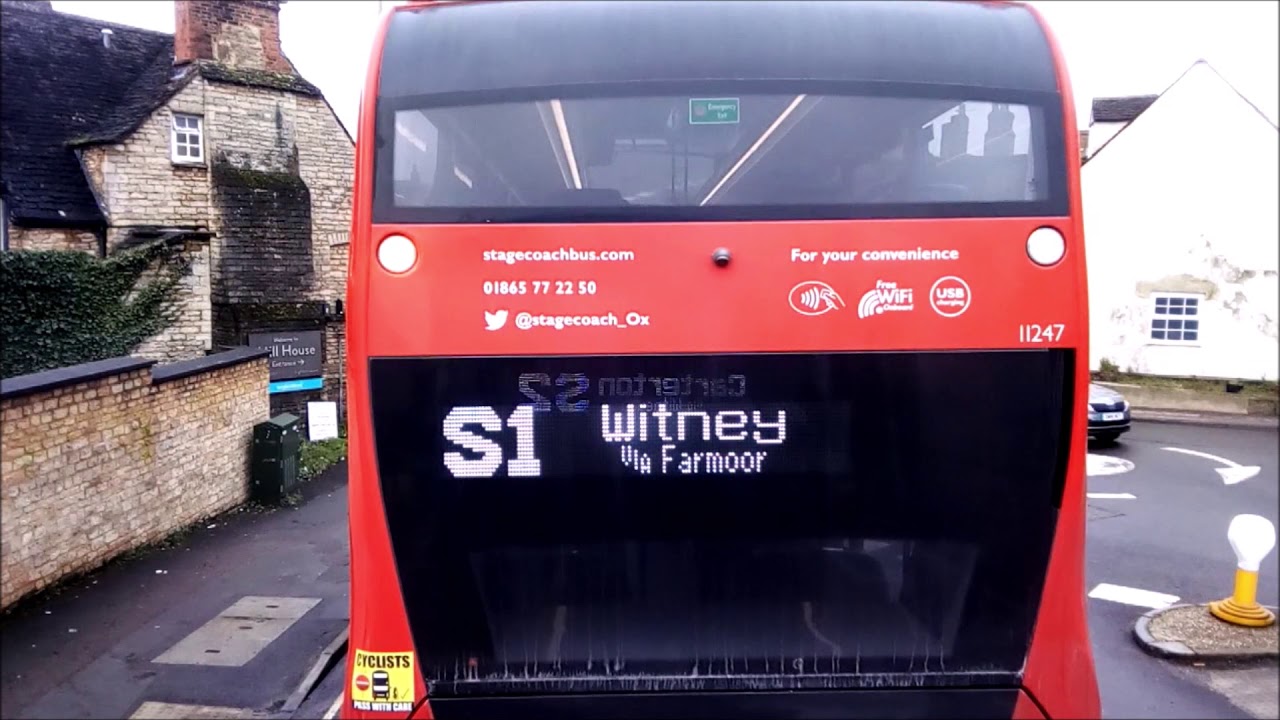 FULL ROUTE VISUAL | Stagecoach Oxfordshire Route S2: Oxford to Carterton | 11252 (SN69 ZFL)