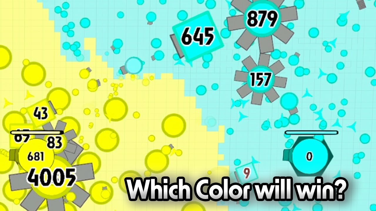 8 Color Battle Royale 2 - Diep.io-Style Territory War [Marble Race in Unity] #24