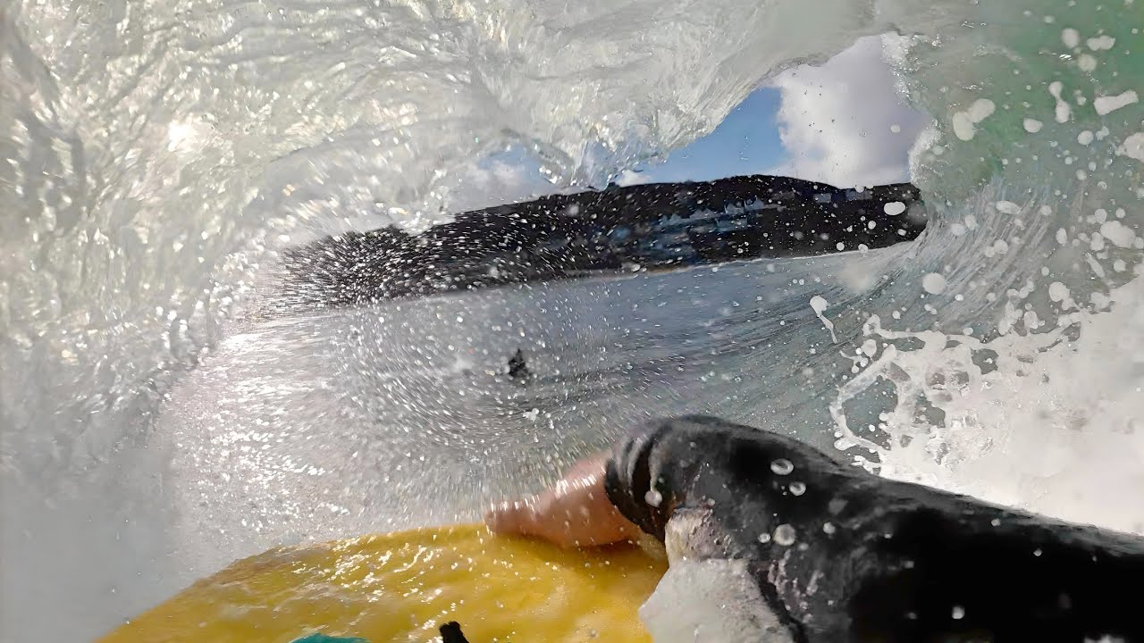 PERFECT WAVES ON A SKETCHY REEF? CORNWALL BODYBOARDING POV