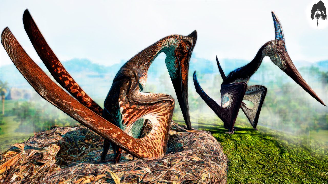 The Isle - Fazendo Ninho! Pteranodon Conquistador De Femea, Cuidando Do Bebe!