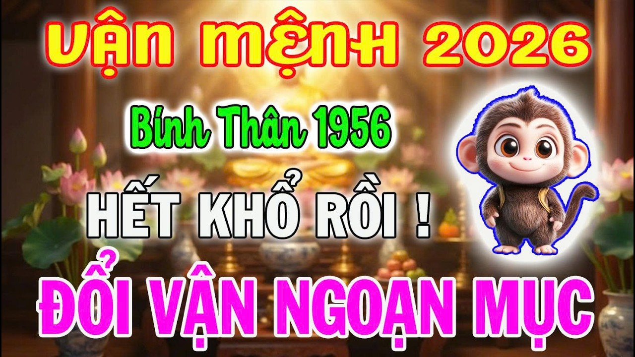 Lời Tiên Tri Cho Tuổi Bính Thân 1956: Đừng Buồn Vì Giàu Muộn. Năm 2026 Đánh Dấu Sự Đổi Vận Ngoạn Mục