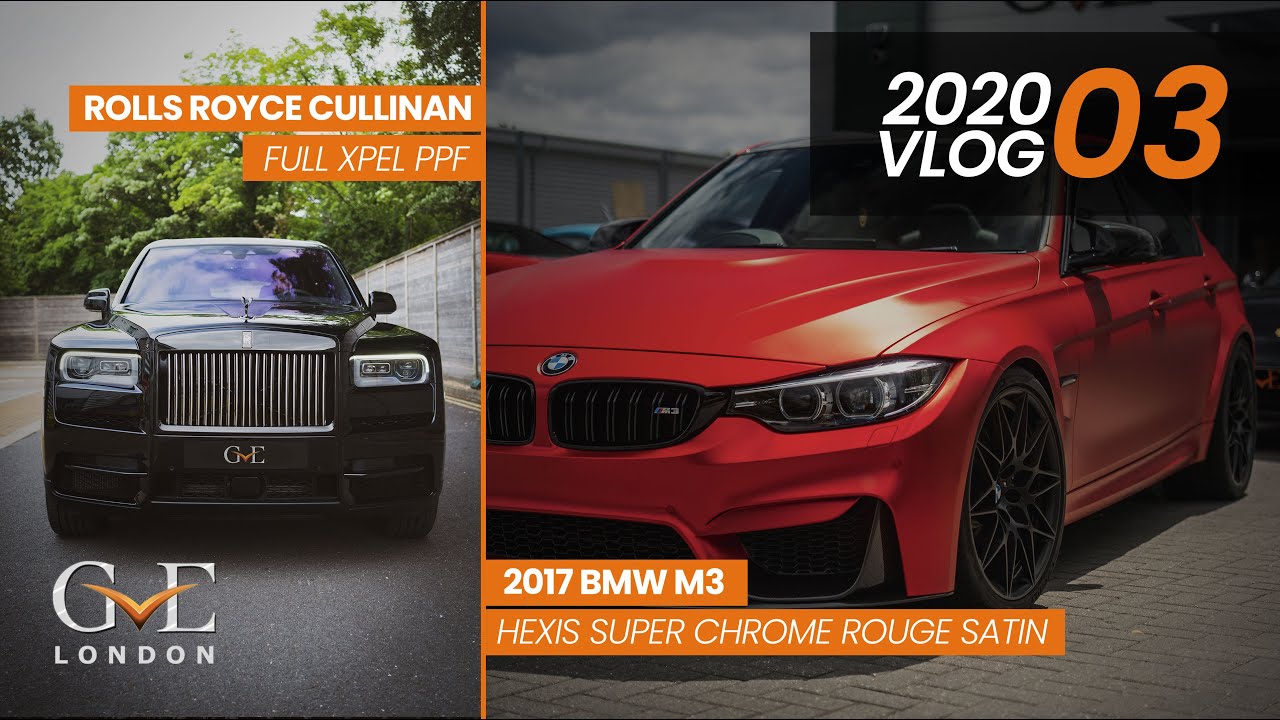 GVE Vlog 03: The Rolls Royce Cullinan Full PPF & the BMW M3 Rouge Wrap | GVE London
