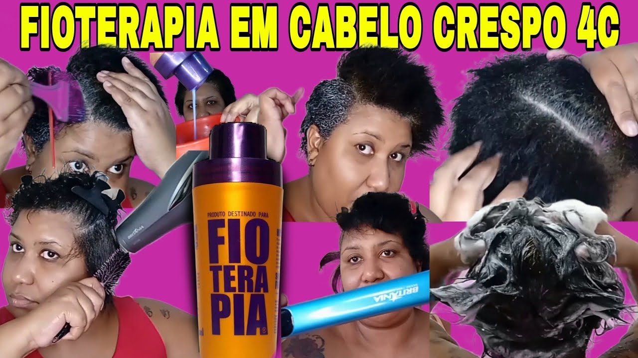 FIOTERAPIA EM CABELO CRESPO COM TRATAMENTO E RESULTADO FINAL SEM FONTE DE CALOR #goldspell #everk