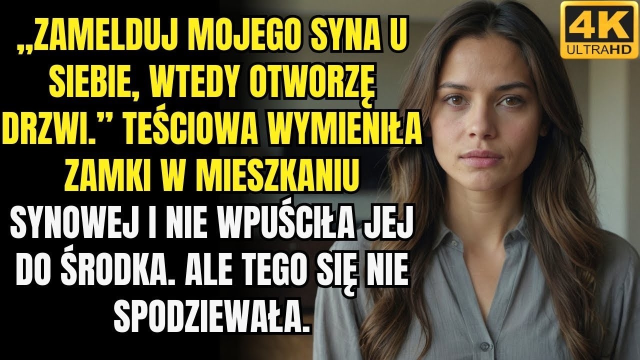 Teściowa wymieniła zamki w mieszkaniu synowej i nie wpuściła jej do środka, żądając zameldowania