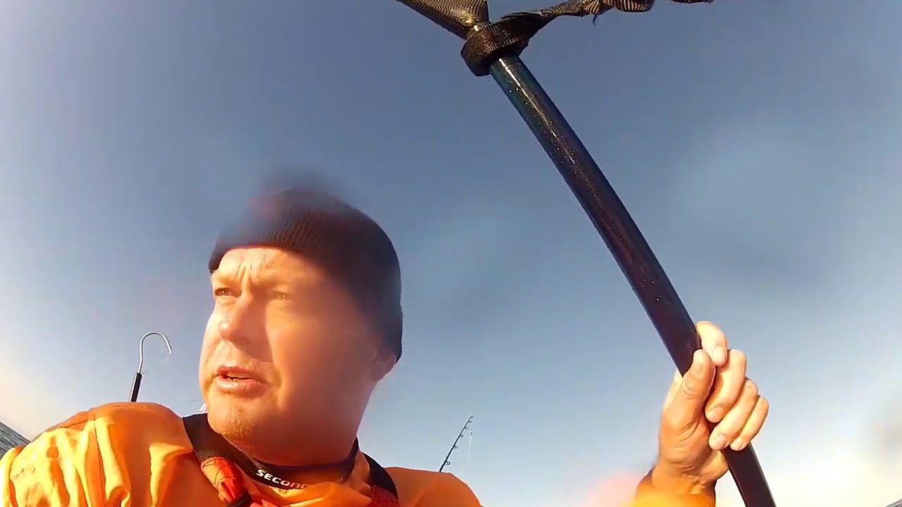 Kayakers have a close call with a Great White Shark of the coast of South Africa.