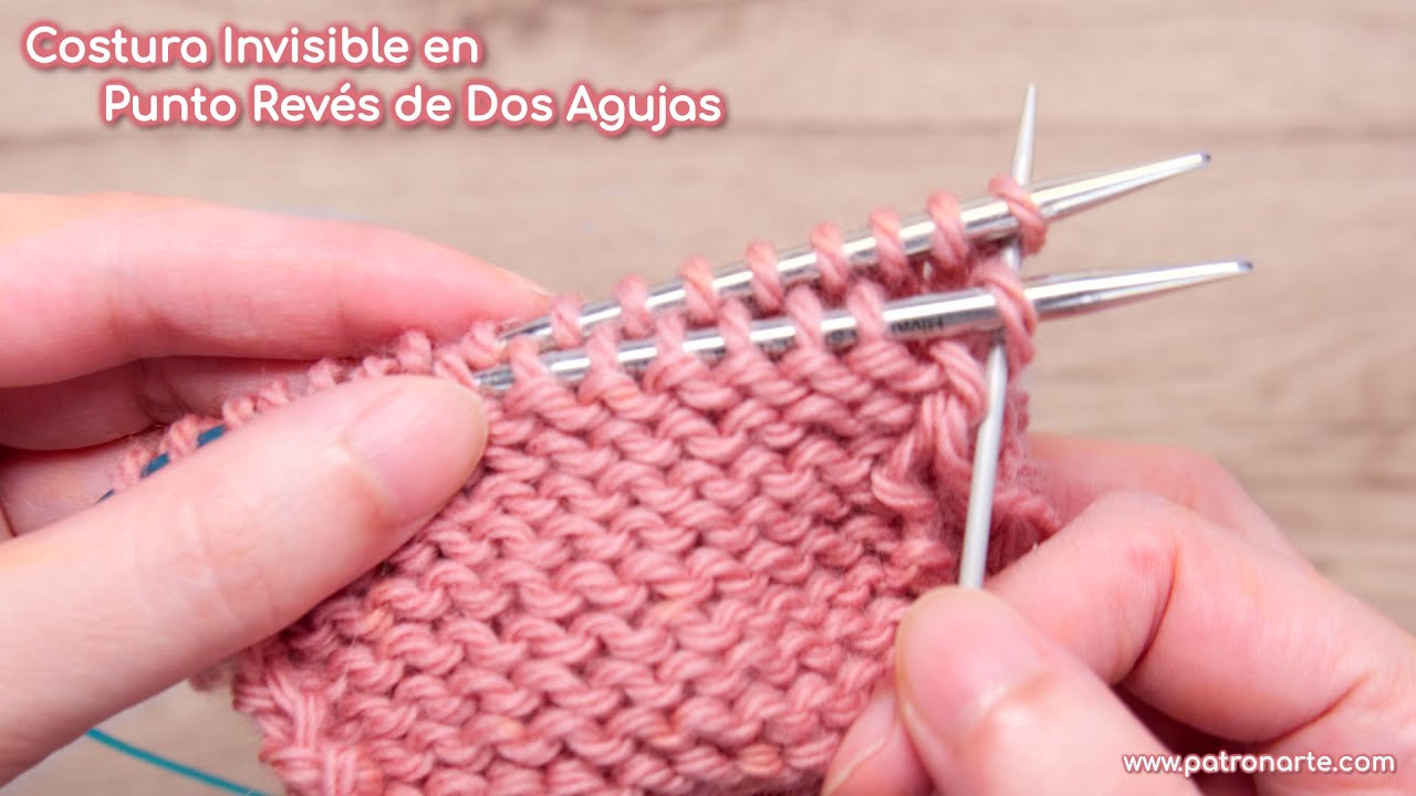 Cómo Hacer Costura Invisible en Dos Agujas Punto Revés Fácil