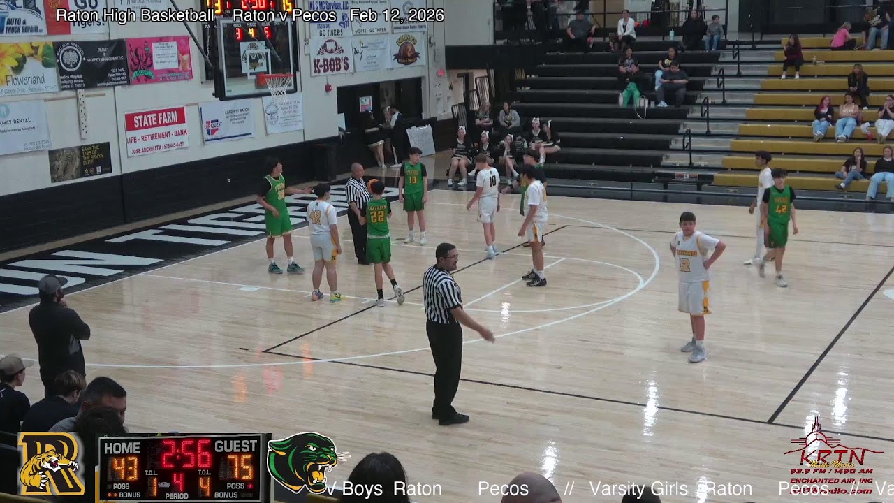 Raton Hig Basketball  JV Boys  Raton v Pecos  2-12-2026
