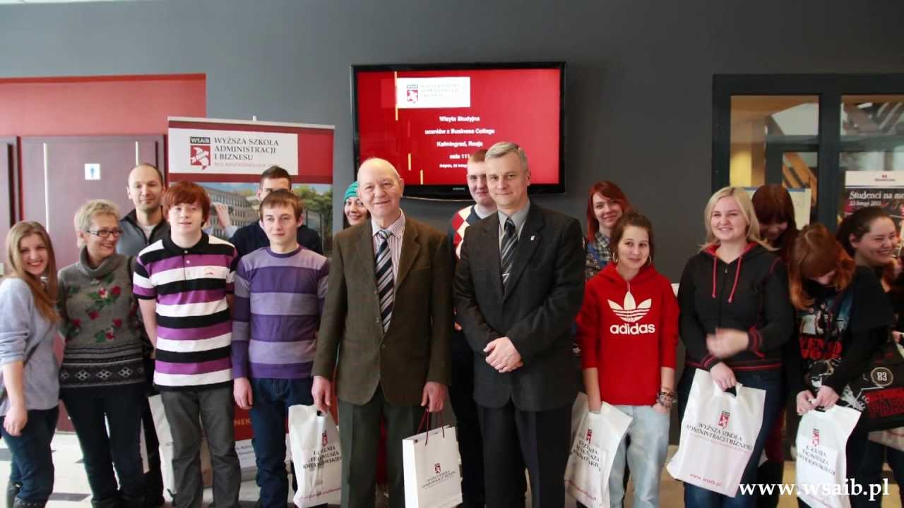 Wizyta uczni&oacute;w i student&oacute;w z Rosji w WSAiB w Gdyni