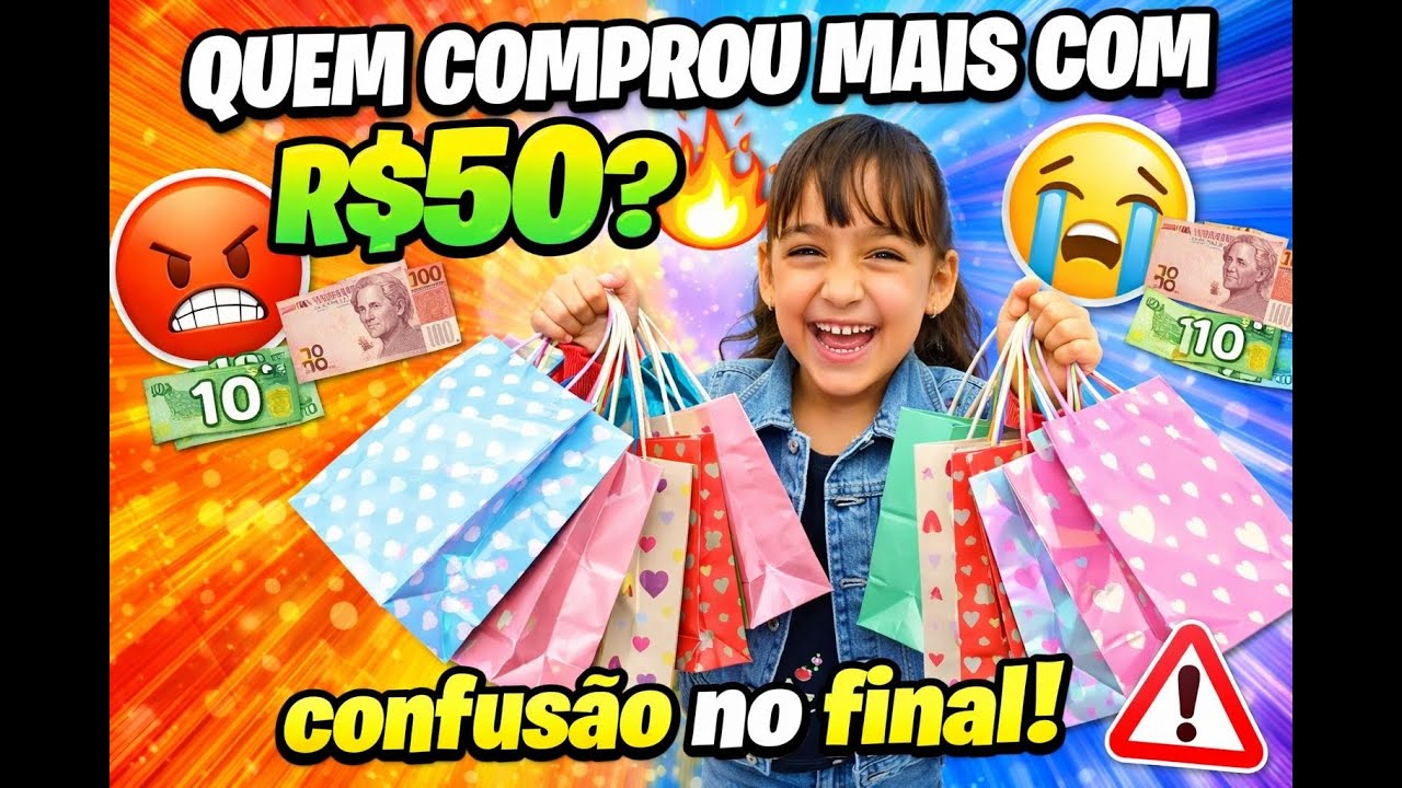 💸 DEI R$50 PRA CADA UMA! 😱 Quem Comprou MAIS? (FINAL COM TRETA!)