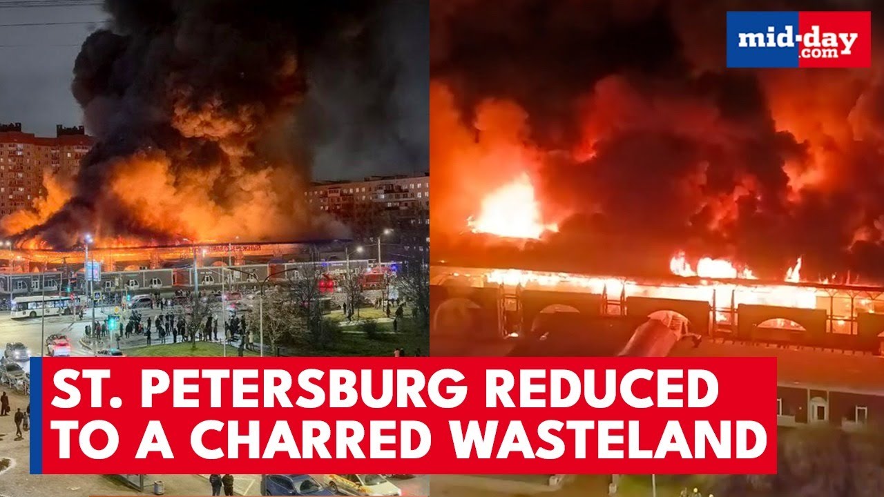 St. Petersburg Market Reduced to Ashes: Massive Fire Devastates Historic Nevsky District Landmark