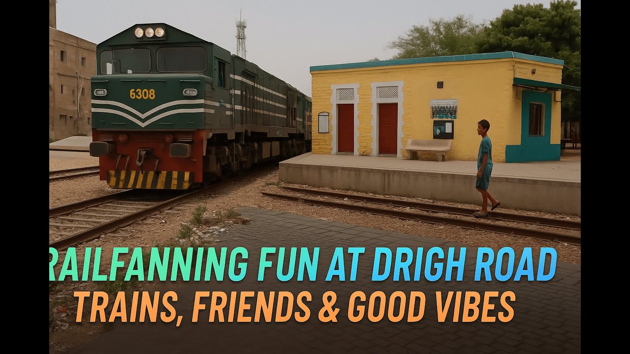 Railfanning Adventures At Drigh Road Railway  🚉 | Train Spotting with Friends