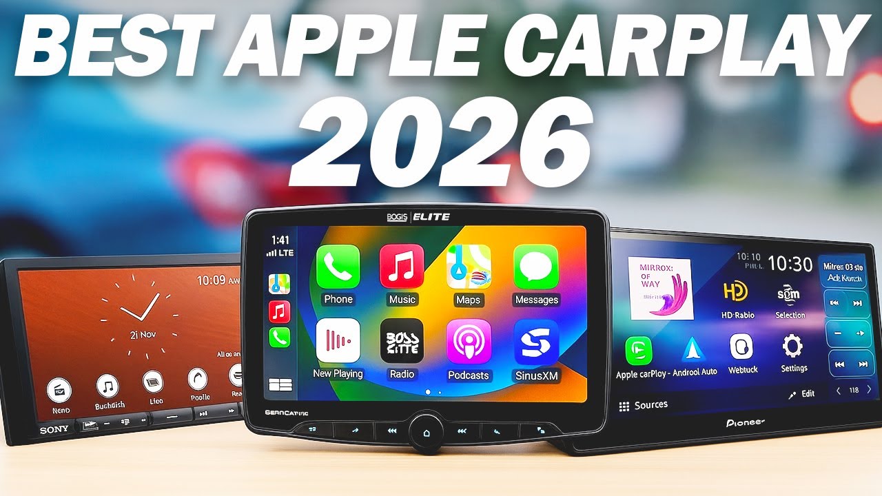 ТОП-5 лучших беспроводных стереомагнитол Apple CarPlay в 2026 году!