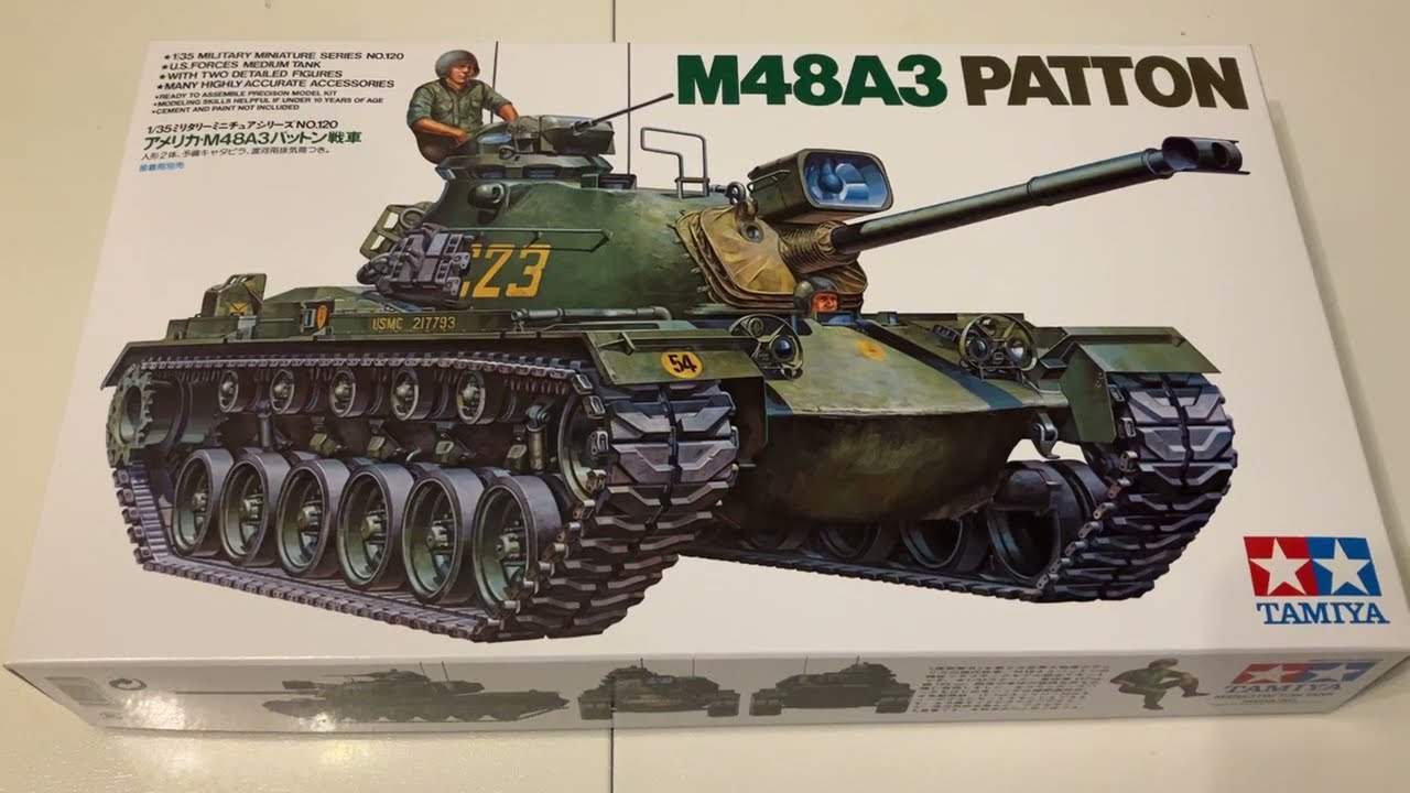 M48A3 PATTON 1:35 обзор модели от Tamiya