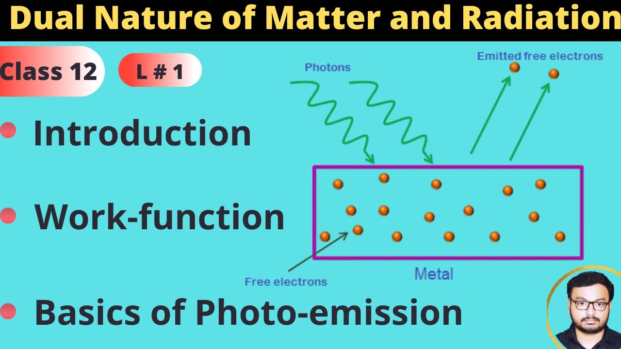 dual nature of matter and radiation class 12 | photo emission | work function photoelectric effect