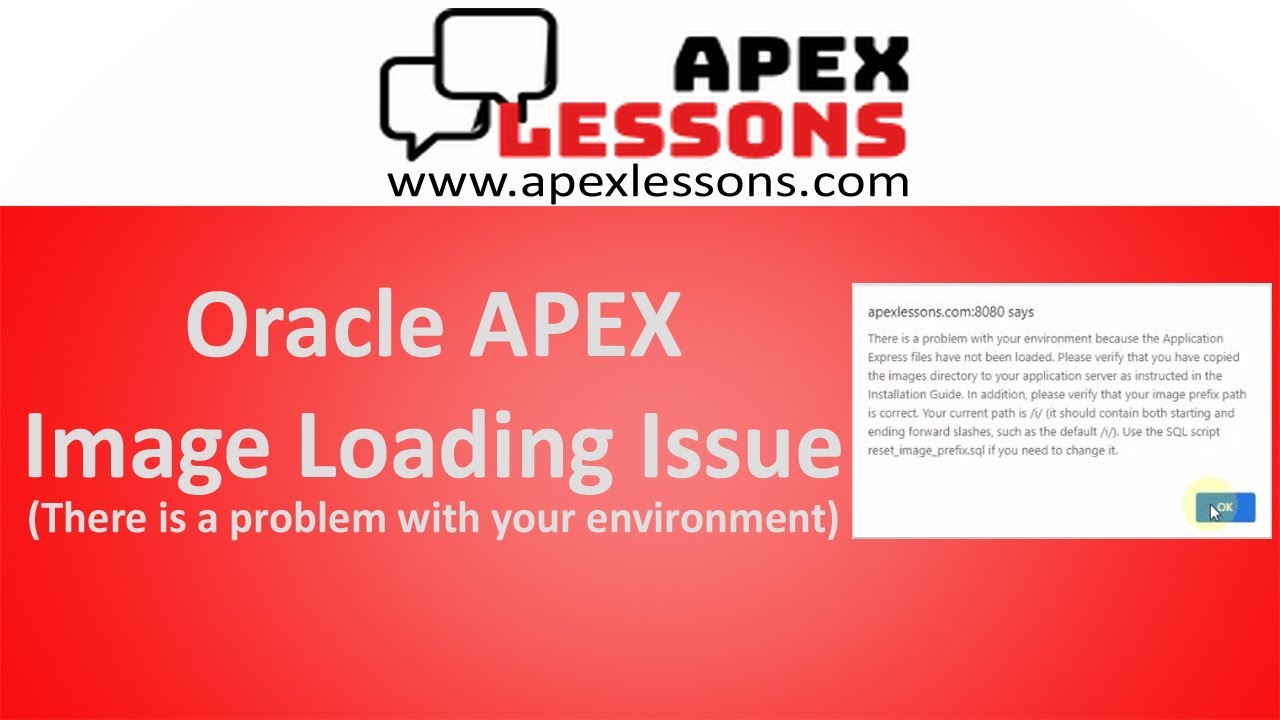 Oracle APEX Image Loading Issue resolved (Apache Tomcat)