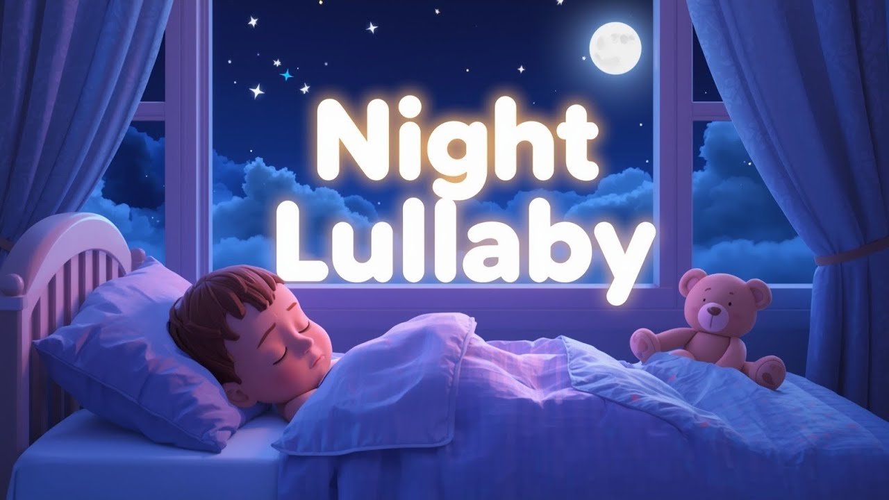 Sleepy Night Lullaby | Peaceful Sleep Music | Relaxing Bedtime