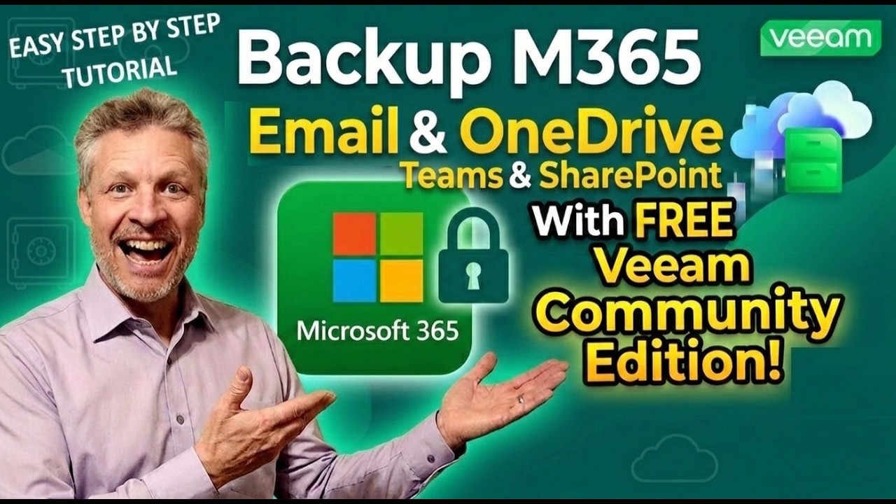 Создавайте резервные копии электронной почты и OneDrive M365 с помощью БЕСПЛАТНОЙ версии Veeam Co...