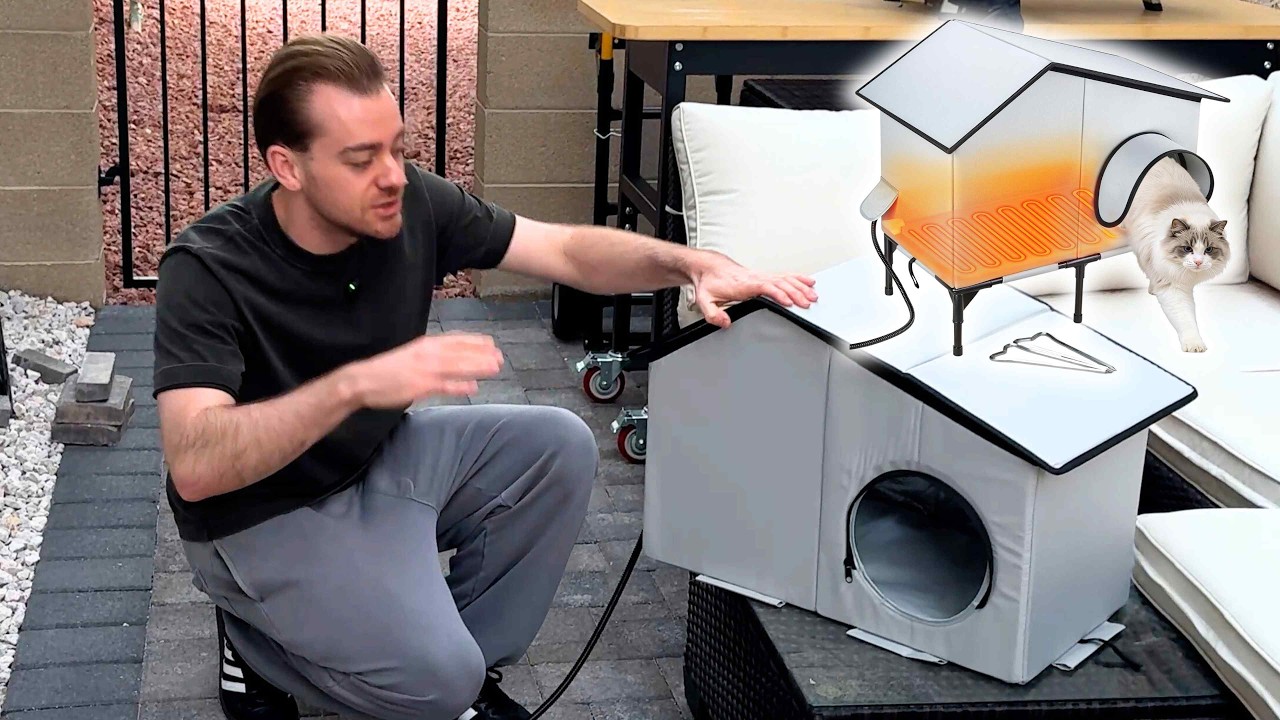 Heated Outdoor Cat House Winter Shelter Review | Waterproof Insulated Feral Cat House