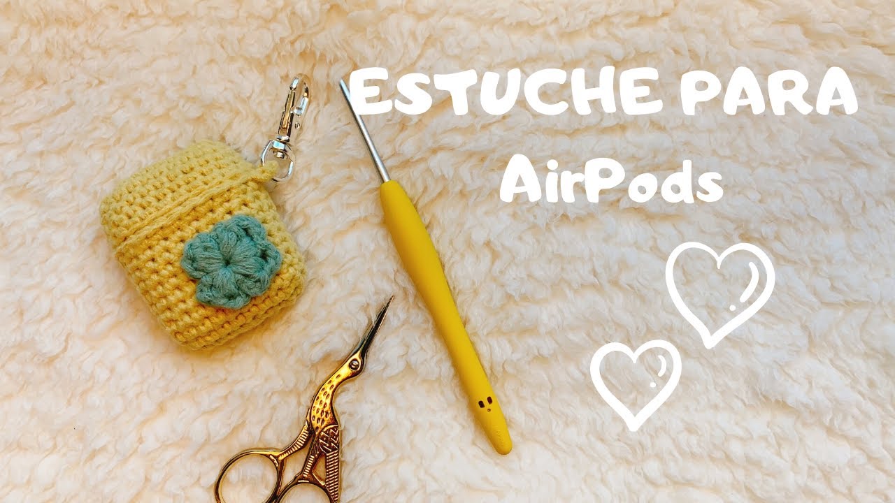 ESTUCHE PARA AirPods para principiantes.CROCHET