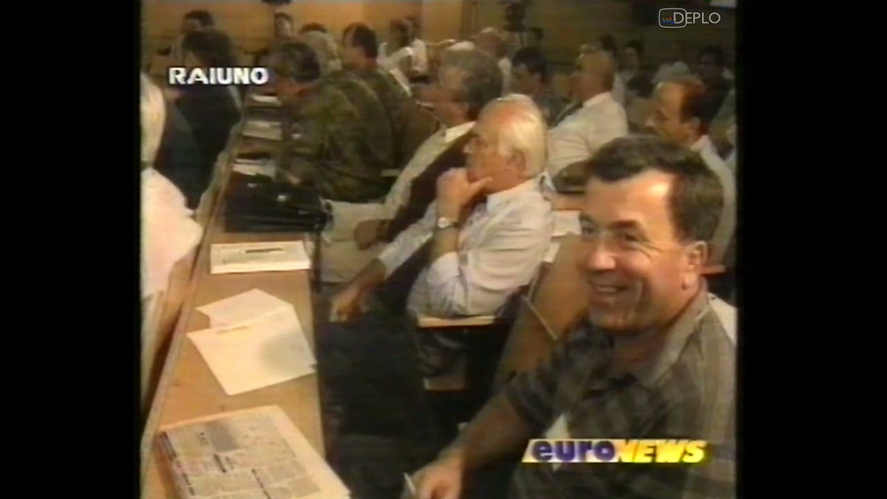 3/8/1994 - RaiUno - Sequenza TG1 Notte, Che tempo fa ed EuroNews