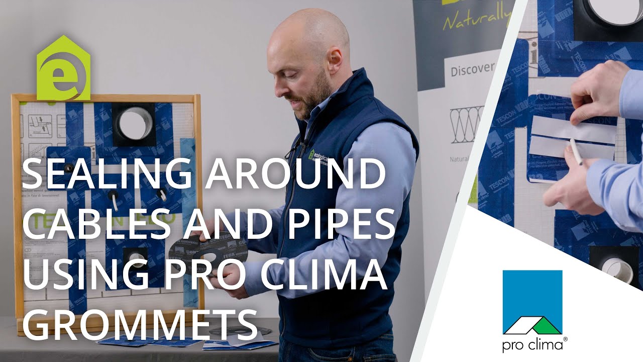 Использование уплотнительных колец Pro Clima для герметичного соединения труб и кабелей.