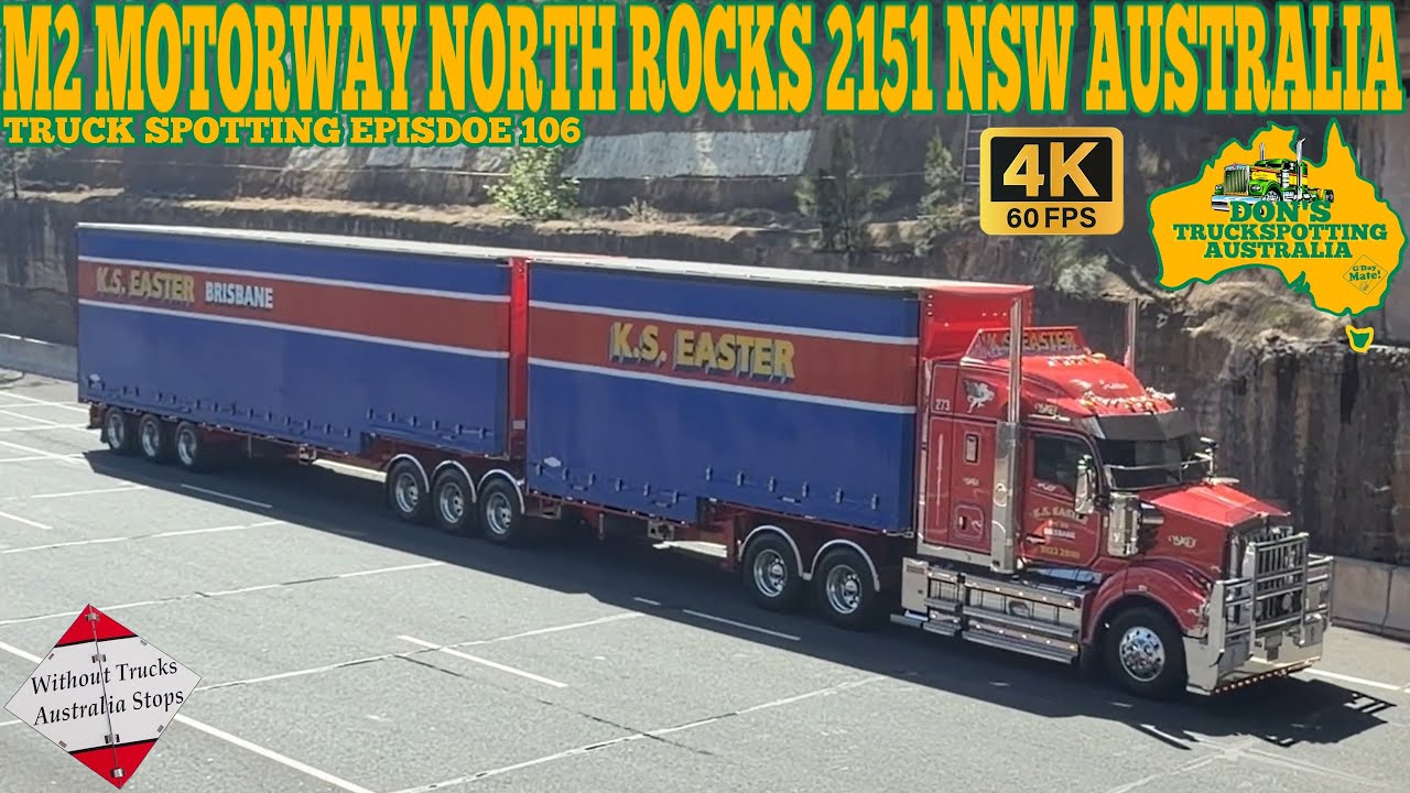 Truck Spotting At M2 Motorway North Rocks 2153 NSW Australia | Episode 106 #truckspotting #australia
