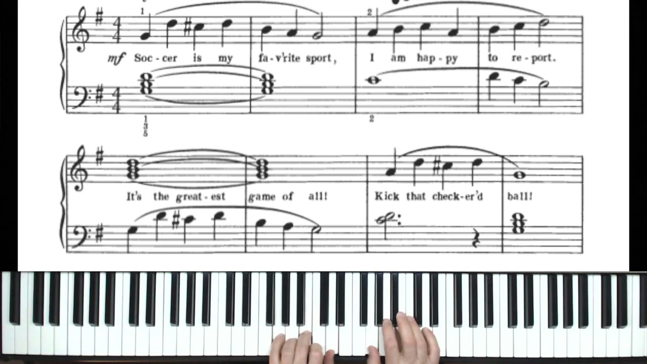 26. Bastien - Livello 1 - Il Goleador - piano tutorial by Antonio De Angelis