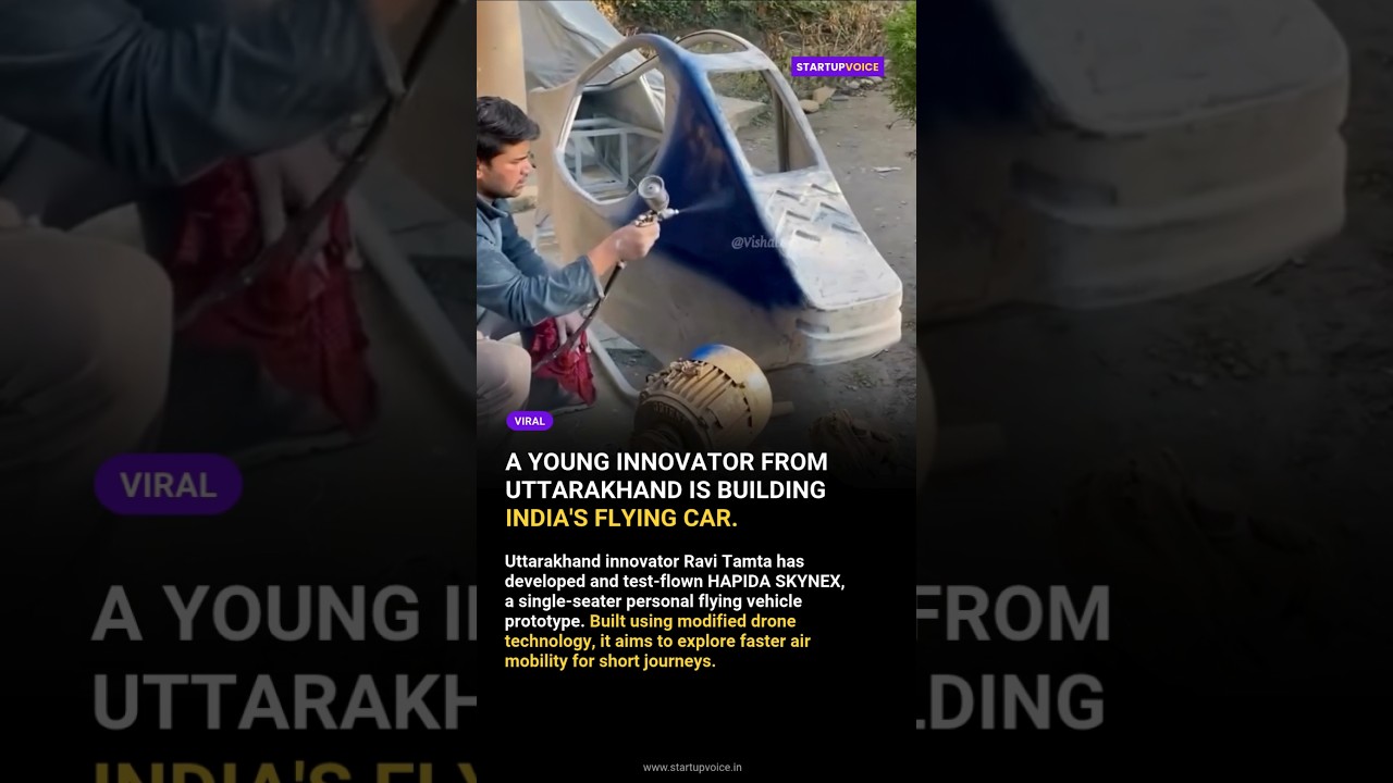 A Young Innovator From Uttarakhand Is Building India's Flying Car.