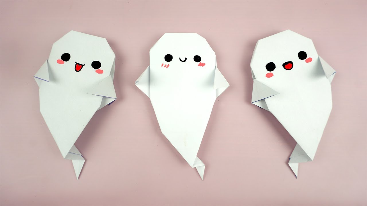 Como hacer un fantasma de papel | Fantasma de origami