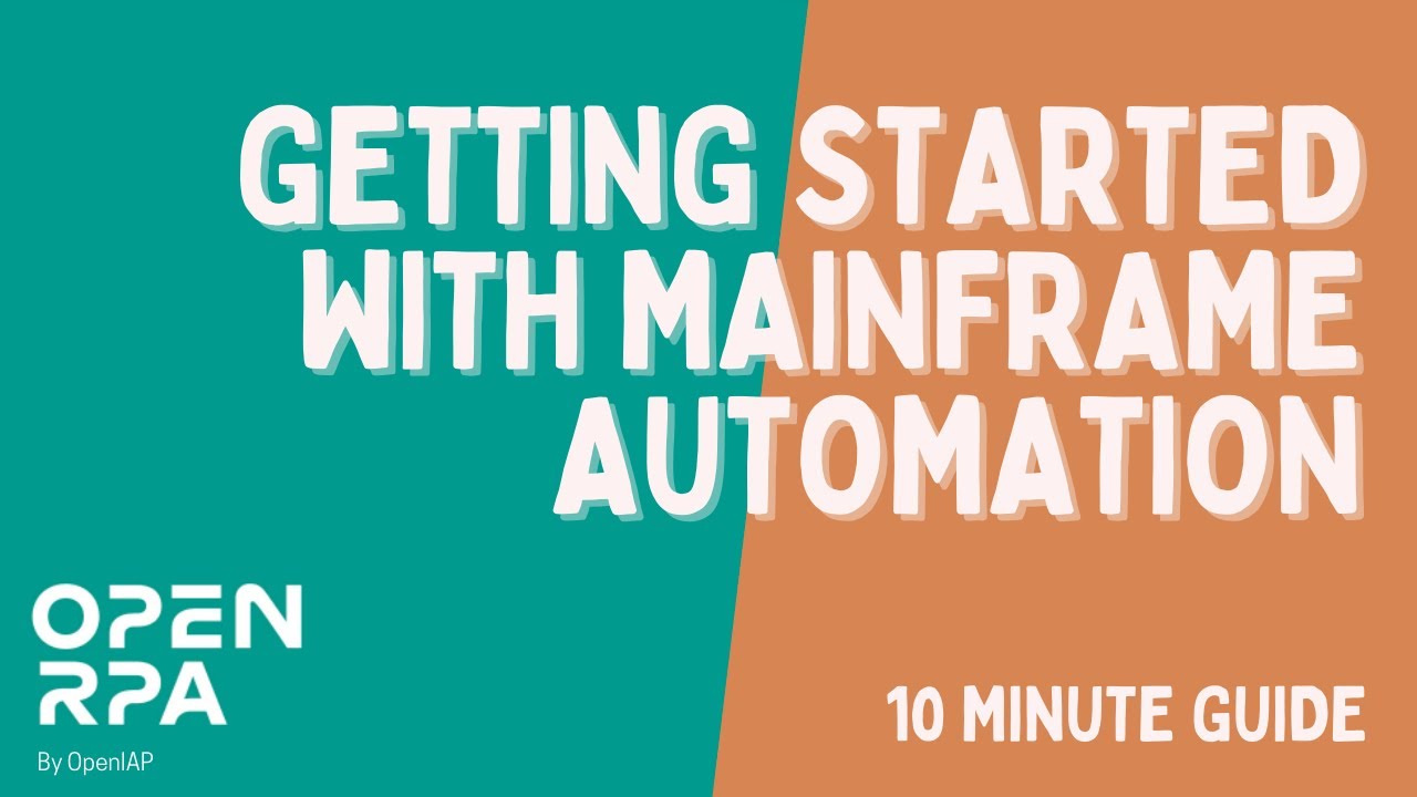 Getting started with mainframe automation