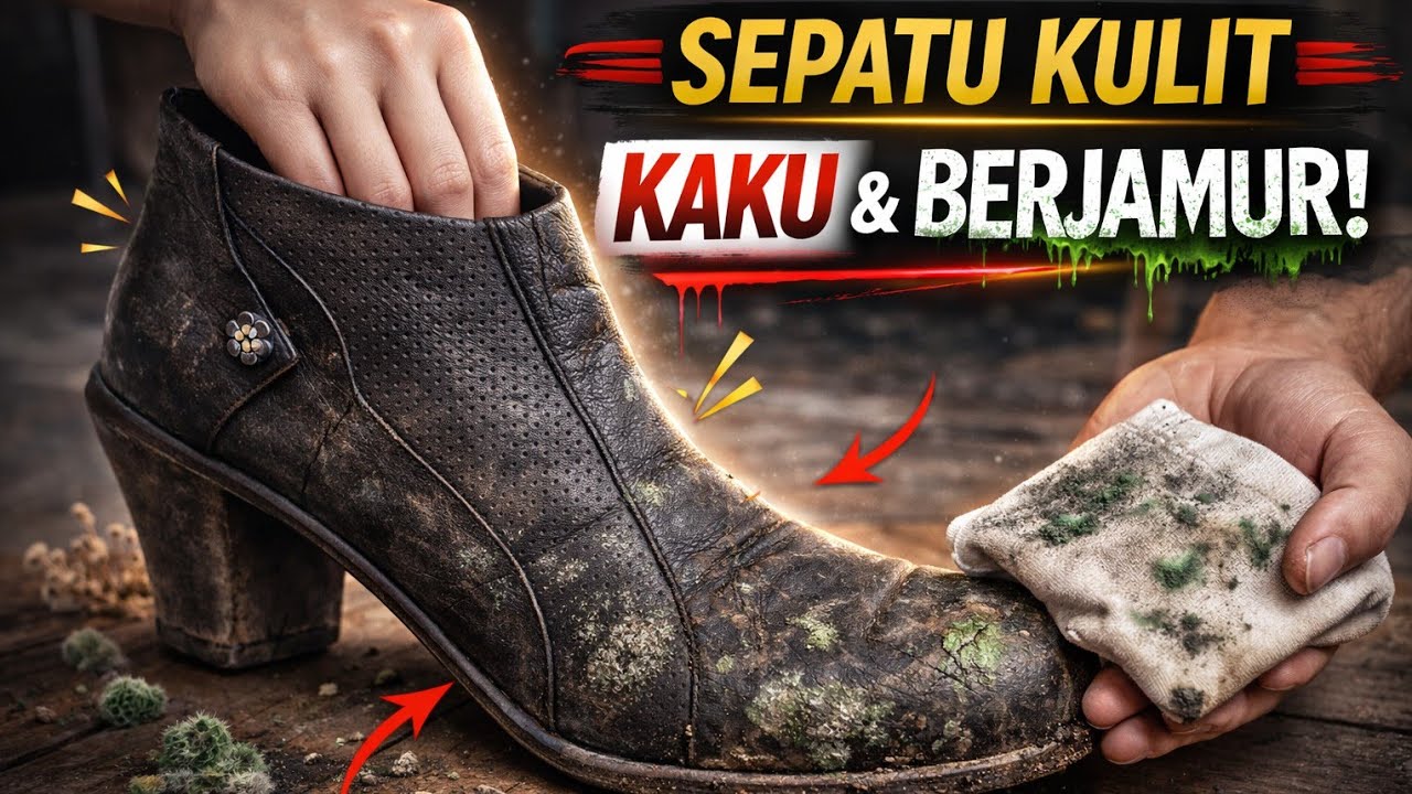 Sepatu Kulit Keras Seperti Kayu & Berjamur ❓ Begini Solusinya ✔
