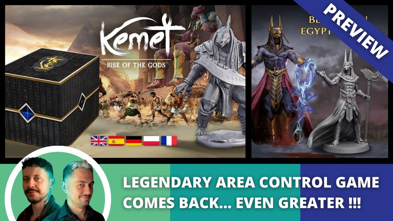 Kemet Rise of the Gods: Preview. Legendary area control game comes back... even greater.