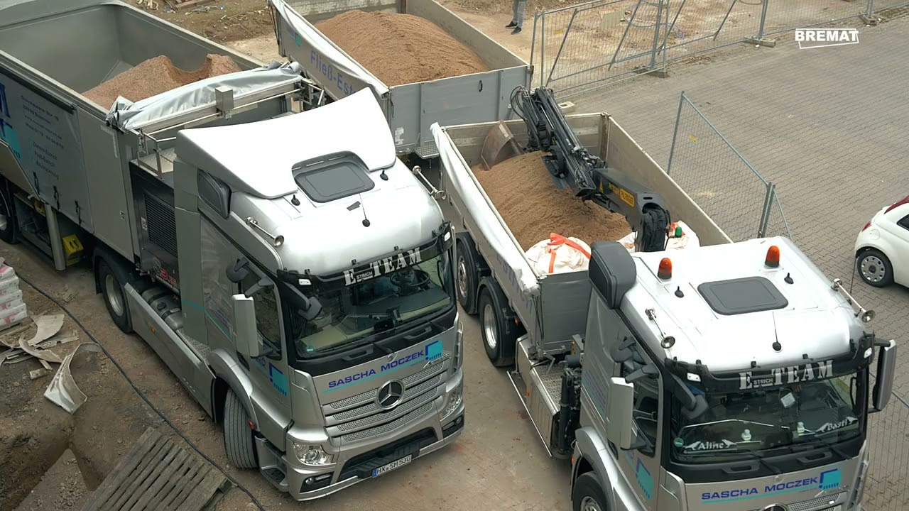 Bremat S3.15T XL - Self-levelling screed installation with Piston Pump - Moczek