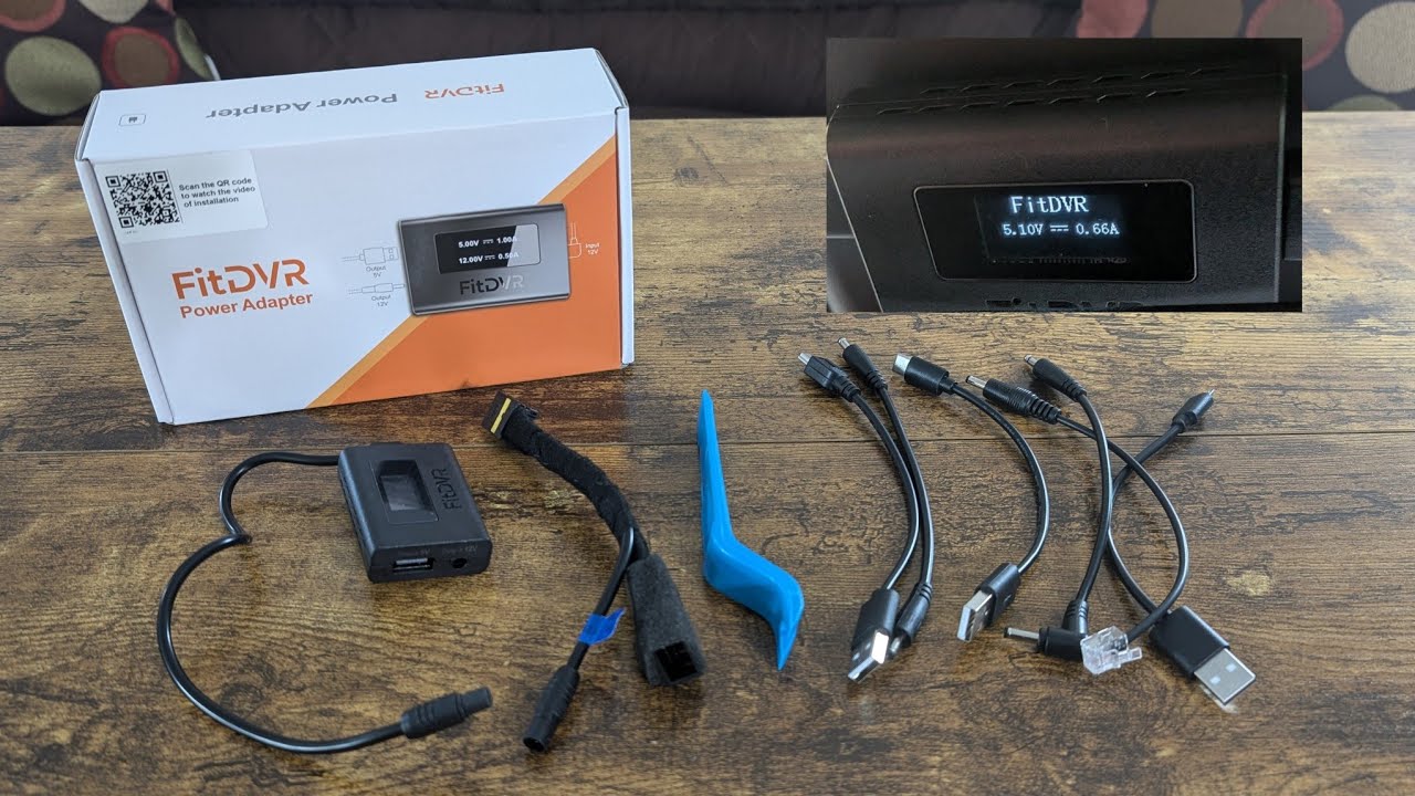 Обзор адаптера питания для видеорегистратора fitDVR (10-контактный и 12-контактный)