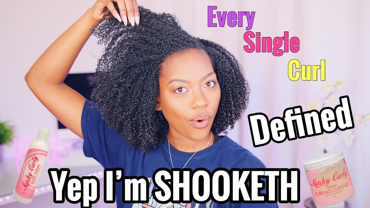 Kinky Curly Wash N Go!! | My First Time Trying the Custard and WOW