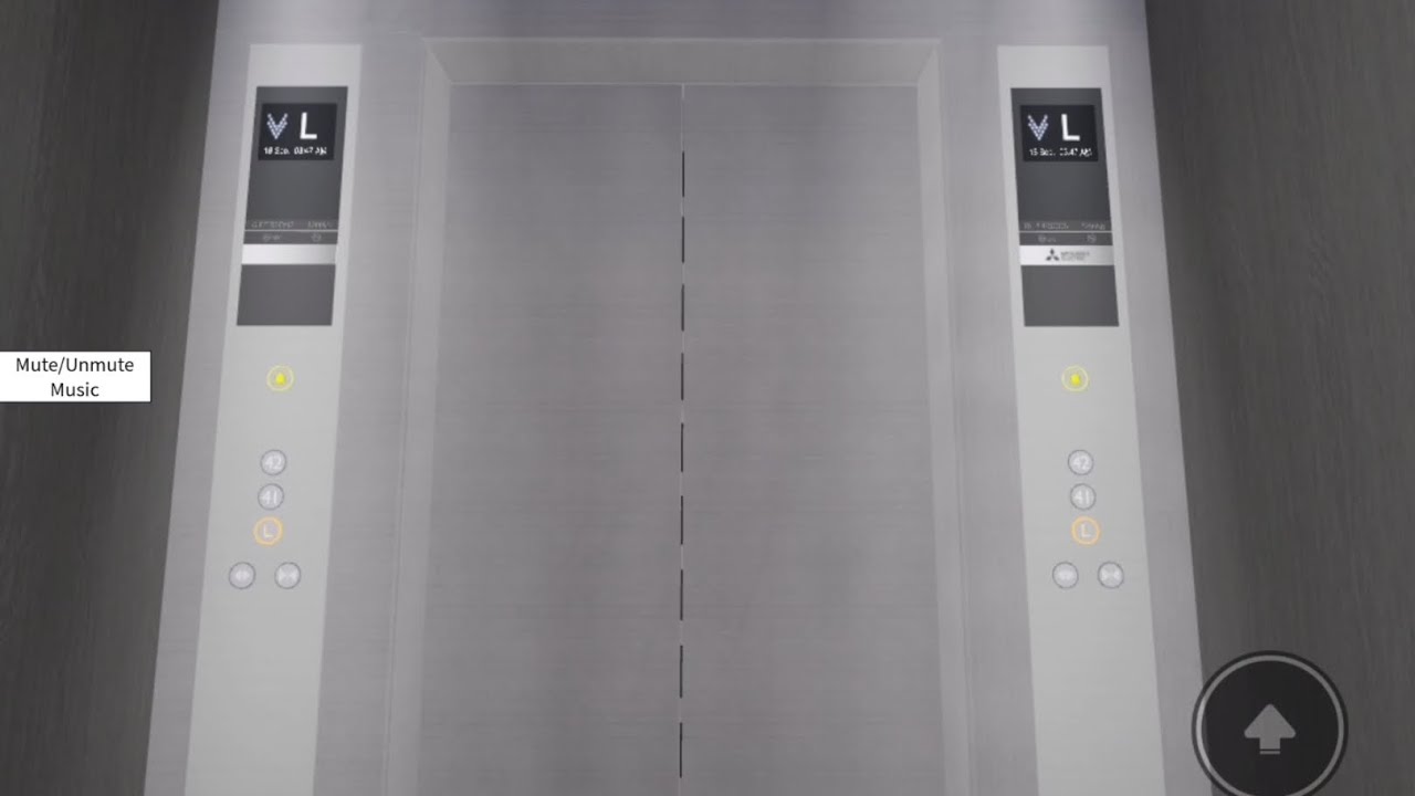 Mitsubishi Elevator Tour at Neptune Hotel Roblox + Rare LCD Display!