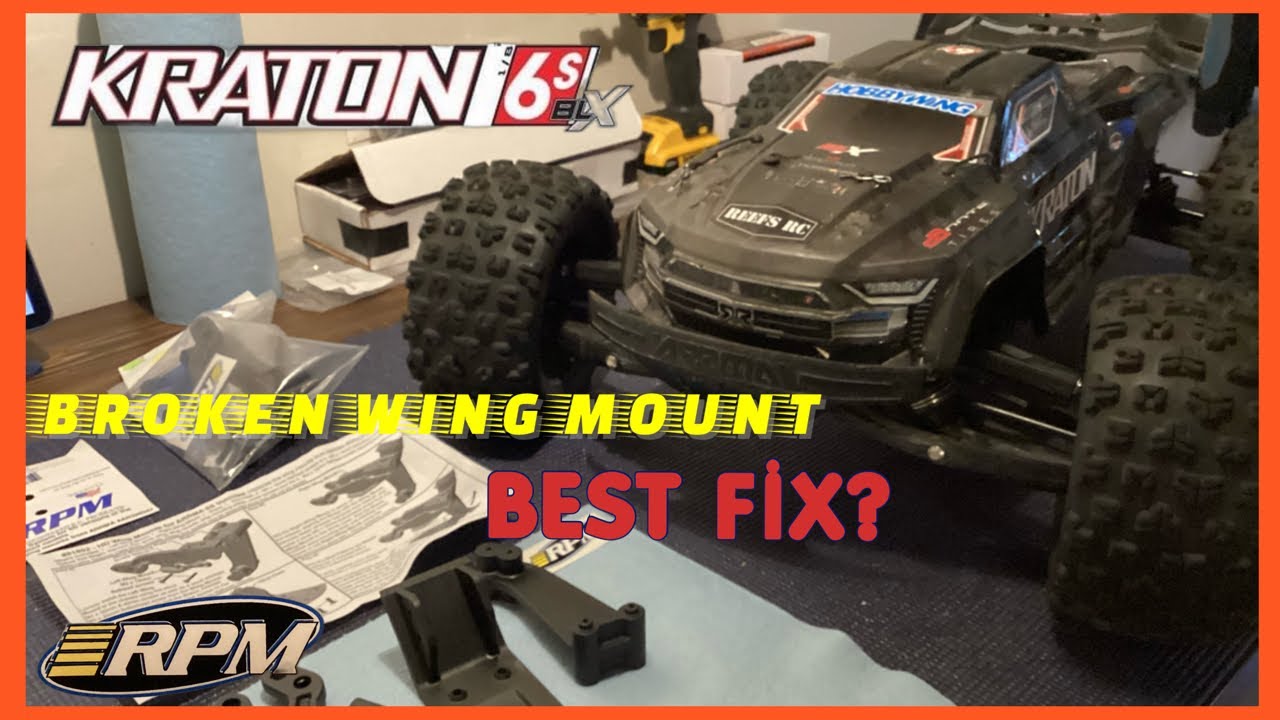 ARRMA KRATON 6s broken wing mount RPM #81802 BEST new basher wing mount