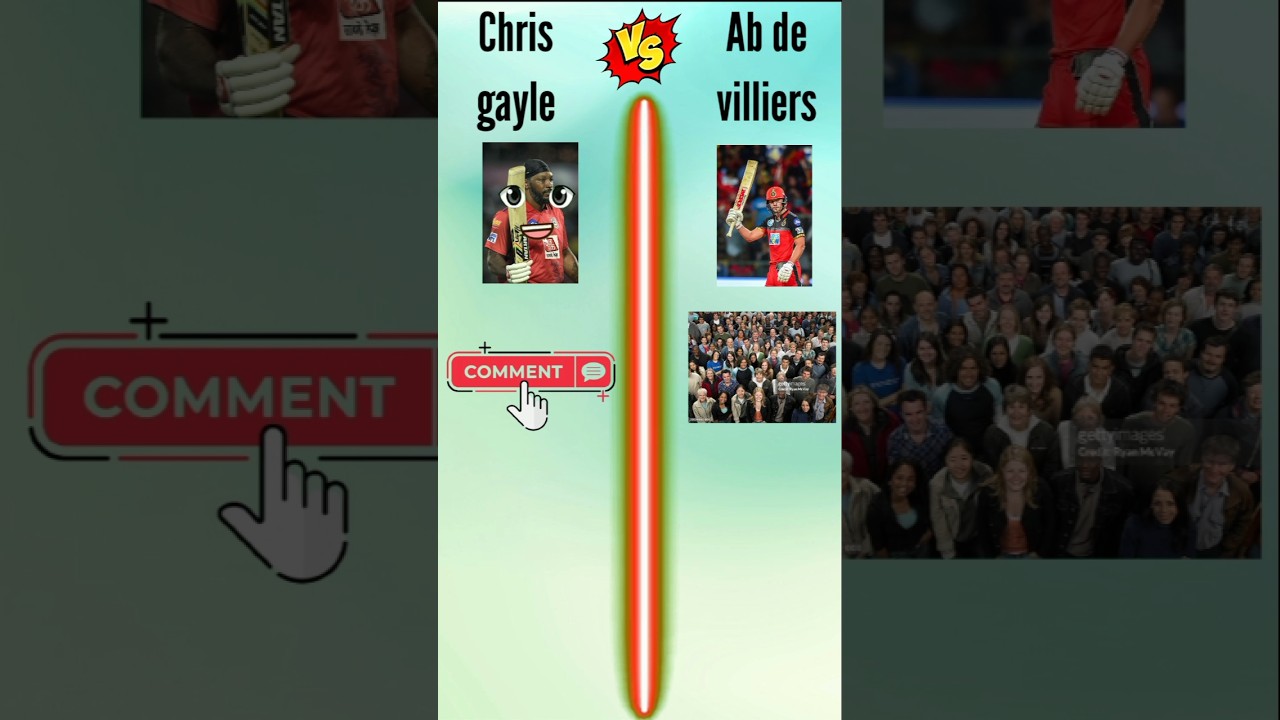 chris gayle vs ab de villier❓ #shorts #ytshort #viralshort #comparison
