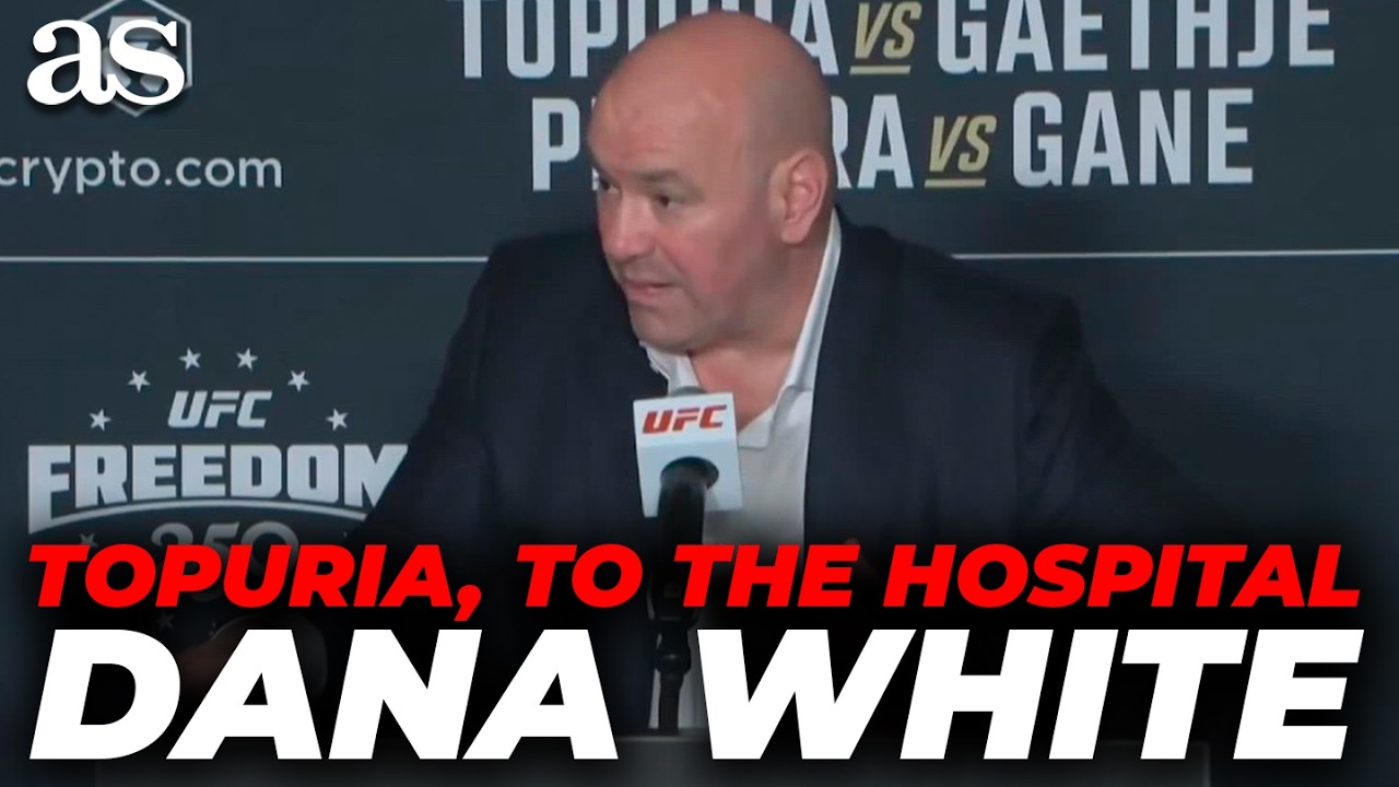 🚨 DANA WHITE CONFIRMS ILIA TOPURIA was taken to the HOSPITAL  after the fight against GAETHJE