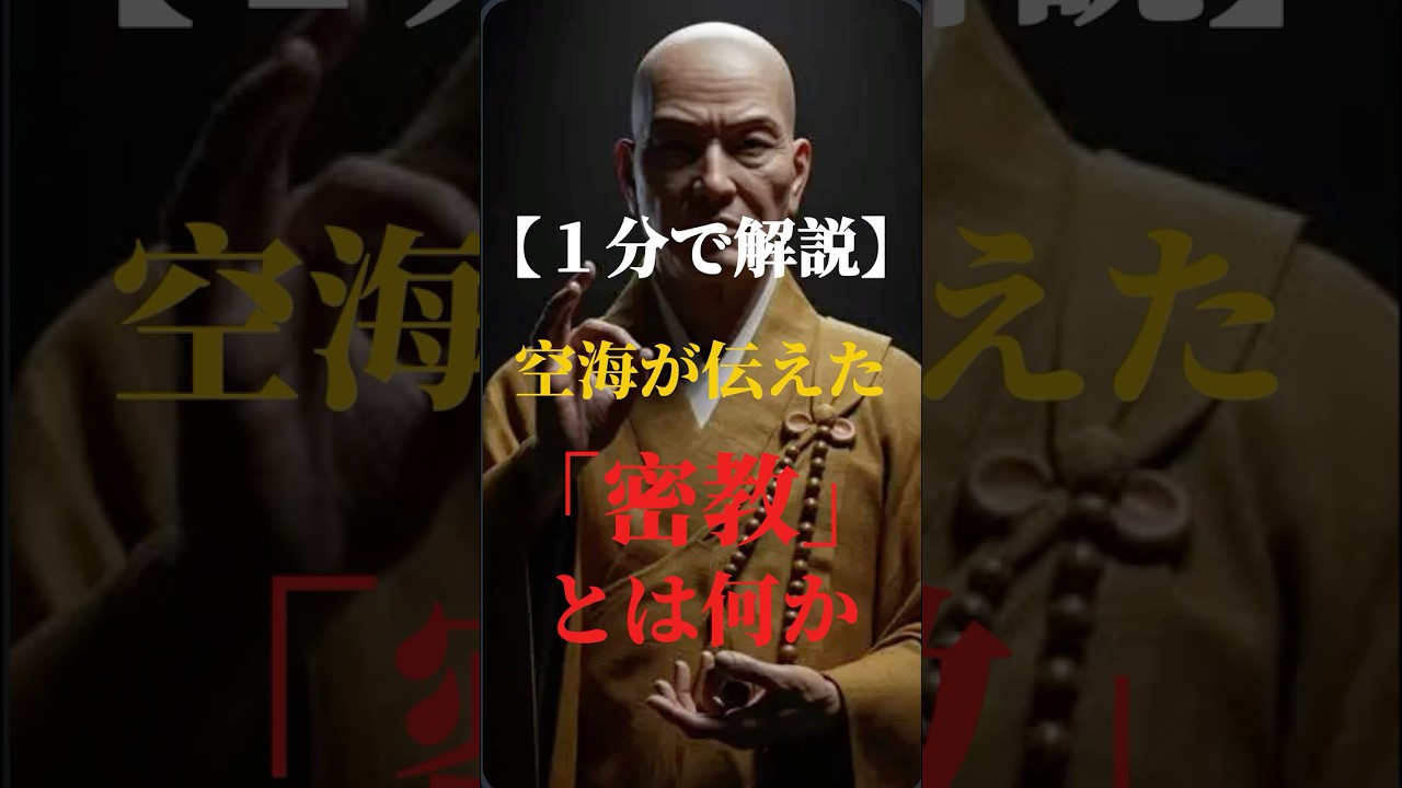 【１分で解説】空海が伝えた「密教」とは何か？ #歴史 #スピリチュアル #浄心
