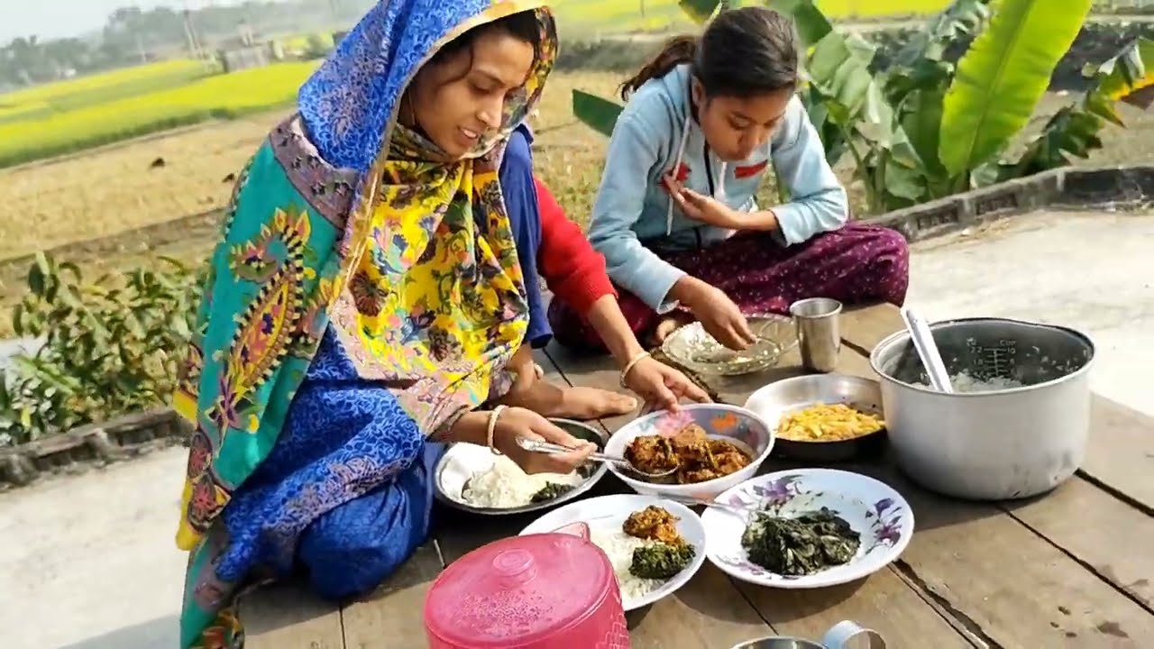 গ্রামের খাবার মানেই ঝাল কিছু ।