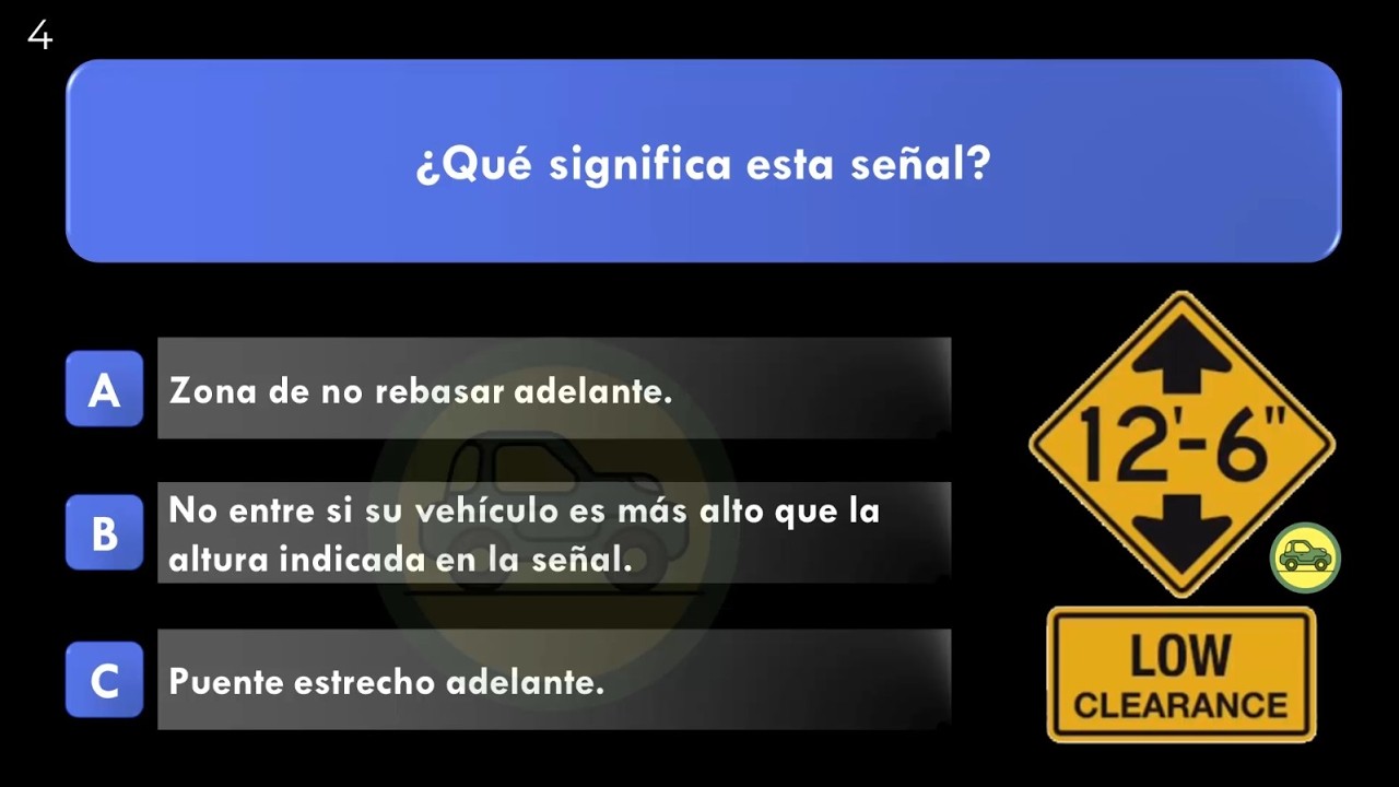 2025 ACTUAL EXAMEN TEÓRICO para la LICENCIA DE CONDUCIR DMV EN ESPANOL 10