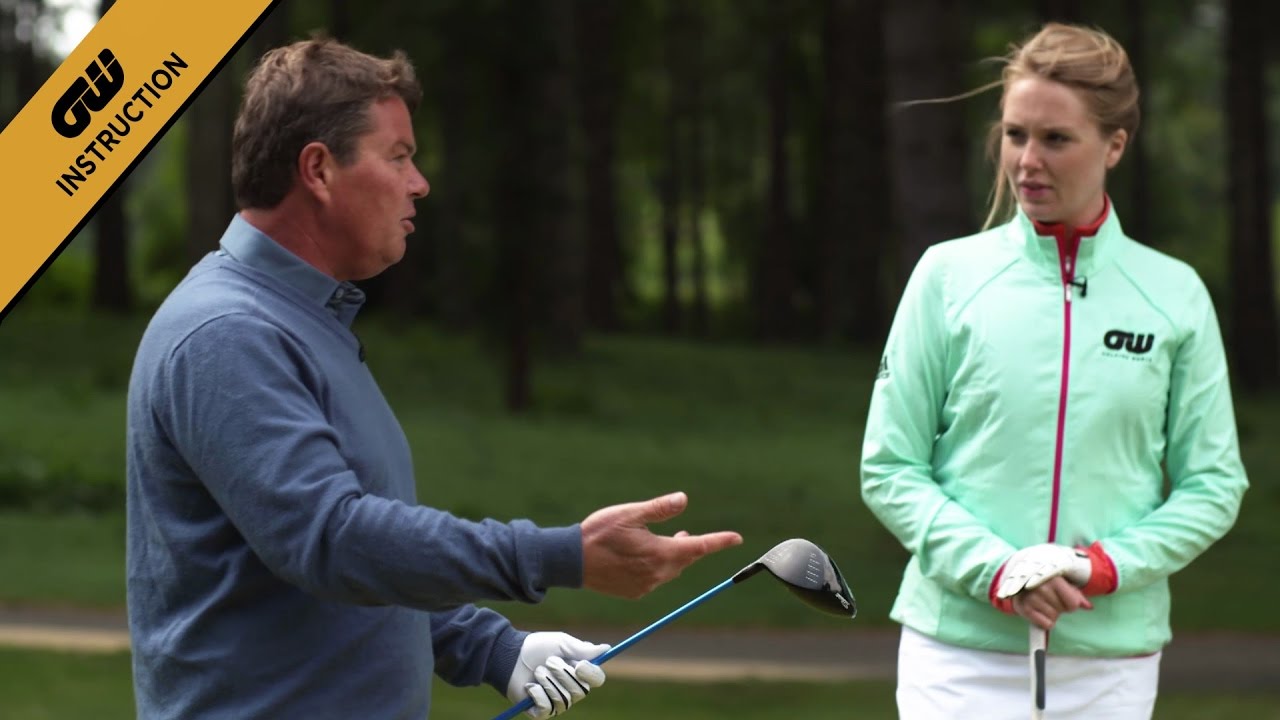 Instruction: Tee shot prep with Simon Holmes and Anna Whiteley