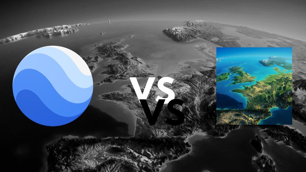 Google Earth VS Relief Maps