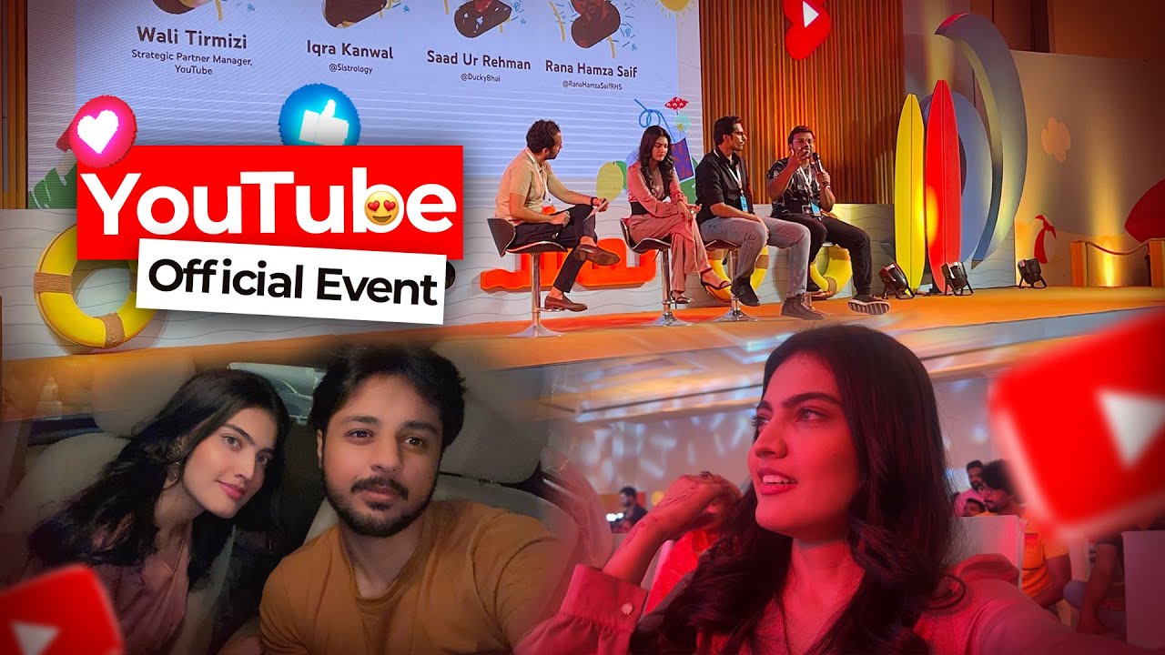 FIANCE K SATH YOUTUBE EVENT MAI GAE &hearts;️ | Lift Mai Phans Gaye 😅 | My Youtube Journey 😍