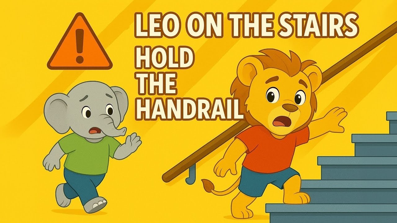 Leo on the Stairs – Hold the Handrail | Stair Safety for Kids