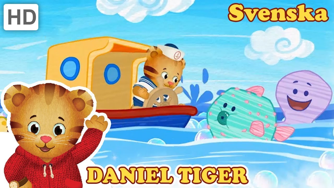 Daniel Tiger's Kvarter 🎵🛁 Badsång: Segla sjöarna av tvål! | Videor för Barn
