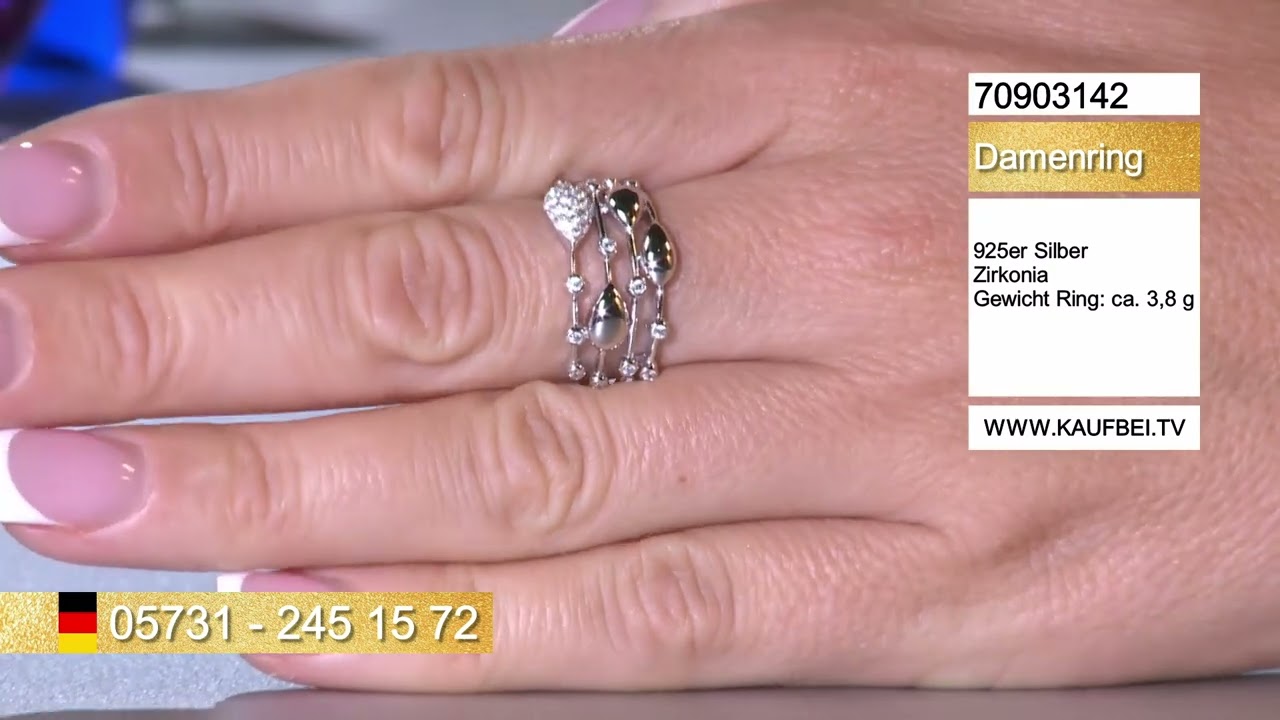 Kaufbei Schmuck | Sokolov Damenring aus 925 Silber mit Zirkonia